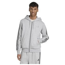 Adidas Ανδρική ζακέτα Essentials Holiday 3-Stripes Full-Zip Hoodie